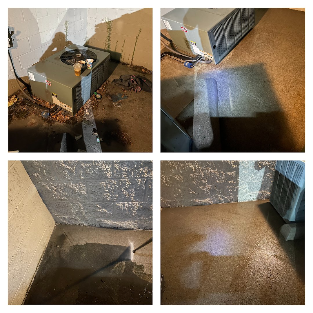 🔥✨ Hot Water Clean for Sparkling Dumpster Pads! ✨🔥
